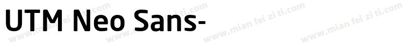 UTM Neo Sans字体转换